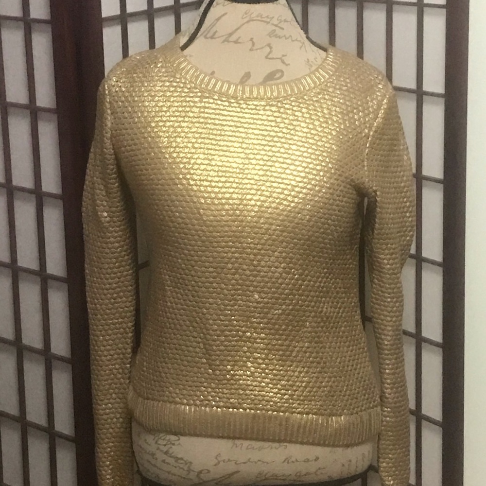 H&M gold Sweater